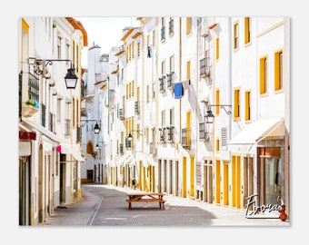 Evora Portugal Print: Whitewashed Buildings, Travel Photography