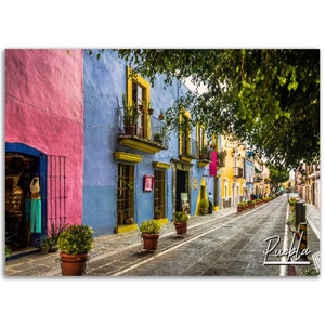 Puebla Poster Print Mexico Wall Art Decor | Mexican Photo Jalisco Home Decoration | Traveler Backpacker Gift | Horizontal Photography