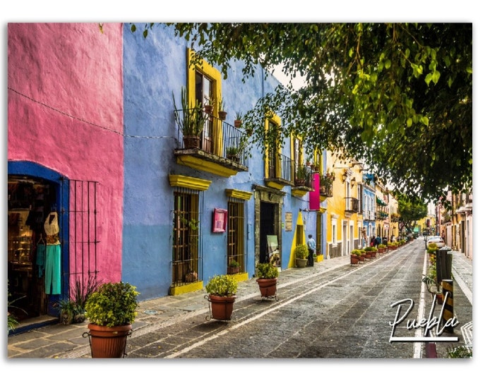 Puebla Poster Print Mexico Wall Art Decor | Mexican Photo Jalisco Home Decoration | Traveler Backpacker Gift | Horizontal Photography