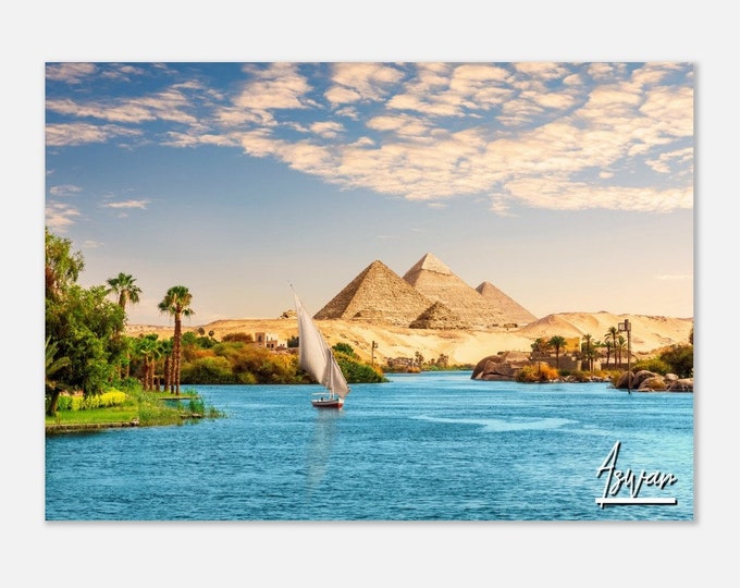 Aswan Poster Print Wall Art | Aswan Home Decor | Aswan Egypt Digital Print Collectible | Aswan Horizontal | Aswan Hangings Travel Photo