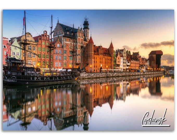 Gdansk Poster Print Wall Art | Gdansk Home Decor | Gdansk Poland Digital Print Collectible | Gdansk Horizontal | Gdansk Hanging Travel Photo