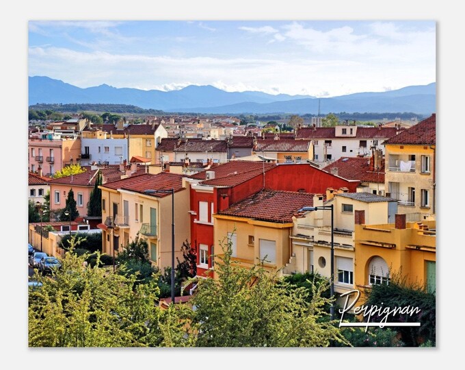 Perpignan France Poster Wall Art | Perpignan Home Decor | Perpignan Digital Print | Perpignan Roussillon Region | Perpignan Travel Photo