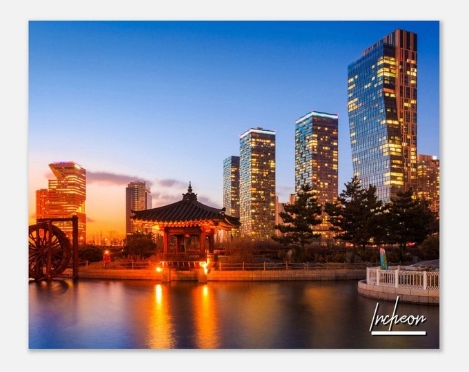 Incheon South Korea Poster Print Wall Art | Incheon Home Decor | Incheon Art Collectible | Incheon Horizontal | Incheon Hanging Travel Photo