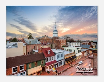 Annapolis Maryland Poster Print: Cityscape Travel Photo