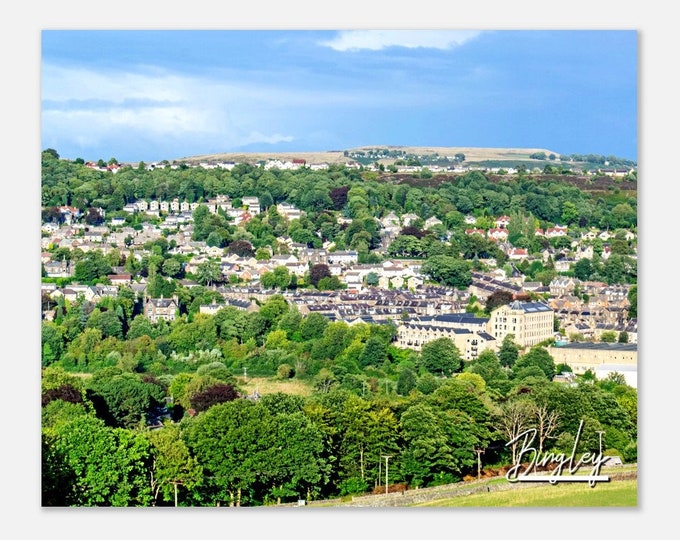 Bingley England Travel Poster Wall Art | Bingley Home Decor | Bingley Digital Print | Bingley Horizontal | Bingley Hangings Photo