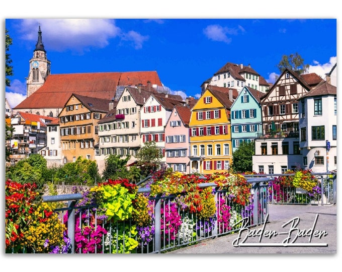 Baden-Baden Poster Germany Print Wall Art | Baden-Baden Home Decor Gift | Baden-Baden Digital Prints | Baden-Baden Horizontal Travel Photo