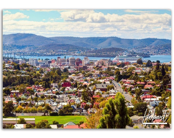 Hobart Poster Print Wall Art | Hobart Home Decor | Hobart Australia Digital Print  | Hobart Horizontal | Hobart Hangings Travel Photo