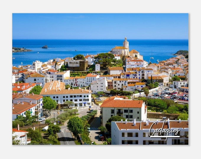 Cadaques Spain Poster Print Wall Art | Cadaques Town Home Decor | Cadaques Digital  | Cadaques Skyline Horizontal | Cadaques Travel Photo