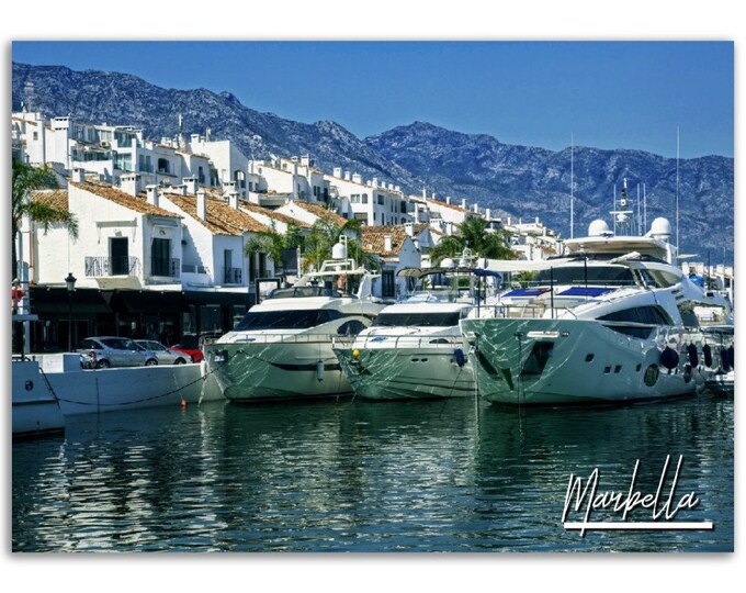 Marbella Poster Print Wall Art | Marbella Home Decor | Marbella Spain Digital Print  | Marbella Horizontal | Marbella Hangings Travel Photo