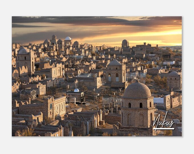 Nukus Uzbekistan Poster Print Wall Art | Nukus Citycape Home Decor | Nukus Town Sunset Horizontal | Nukus Hangings Travel Photo Present Art
