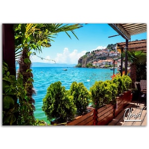 Ohrid Poster Print Wall Art | Ohrid Home Decor | Ohrid North Macedonia Digital Print | Ohrid Horizontal | Ohrid Hangings Travel Photo
