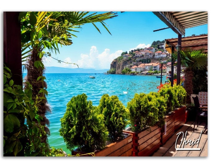 Ohrid Poster Print Wall Art | Ohrid Home Decor | Ohrid North Macedonia Digital Print | Ohrid Horizontal | Ohrid Hangings Travel Photo