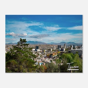 Tijuana Mexico Poster Wall Art | Tijuana Home Decor | Tijuana Skyline Print | Tijuana Gifts | Tijuana City View Hangings Travel Photo Gift