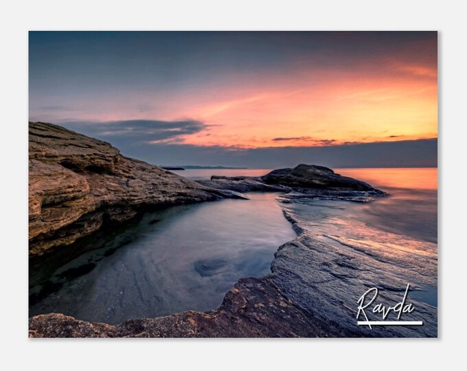 Ravda Bulgaria Coast Travel Poster Print Wall Art | Ravda Black Sea Coast Home Decor | Ravda Print Romantic Sunrise | Ravda Colorful Photo