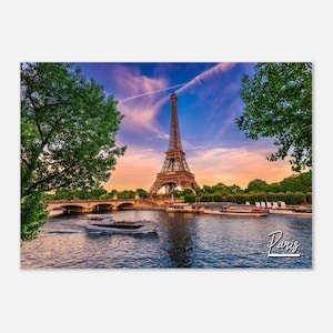 Paris France Poster Print Wall Art | Paris Home Decor | Paris Print Collectible | Paris Horizontal | Paris Hangings Travel Photo Present