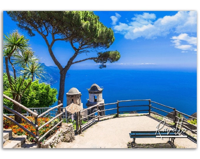 Ravello Poster Print Wall Art | Ravello Photo Home Decoration | Ravello Traveler Christmas Birthday Gift | Ravello Horizontal Photography