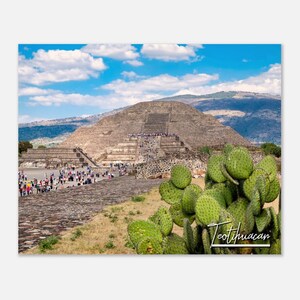 Teotihuacan Mexiko Poster Druck Wand Kunst | Teotihuacan Wohndekor | Teotihuacan Digitaldruck Sammlerstück | Teotihuacan hängendes Reisefoto