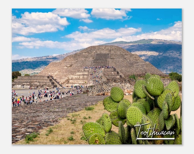 Teotihuacan Mexico Poster Print Wall Art | Teotihuacan Home Decor | Teotihuacan Digital Print Collectible | Teotihuacan Hanging Travel Photo