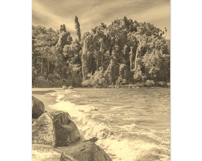 Vintage Khao Lak Thailand Travel Poster Print Wall Art | Retro Khao Lak Beach Home Decor | Khao Lak Sunrise Print | Khao Lak Sepia Photo