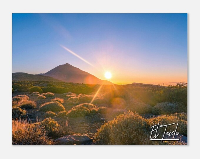 El Teide Spain Travel Poster Wall Art | El Teide National Park Home Decor | El Teide Digital Print | El Teide Volcano Teide | El Teide Photo
