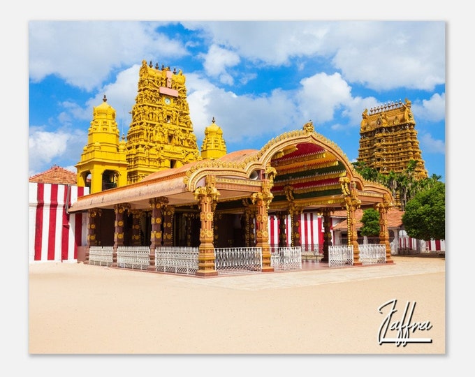 Jaffna Sri Lanka Poster Wall Art | Jaffna Home Decor | Jaffna Digital Print | Jaffna Nallur Kovil Horizontal | Jaffna Hangings Travel Photo