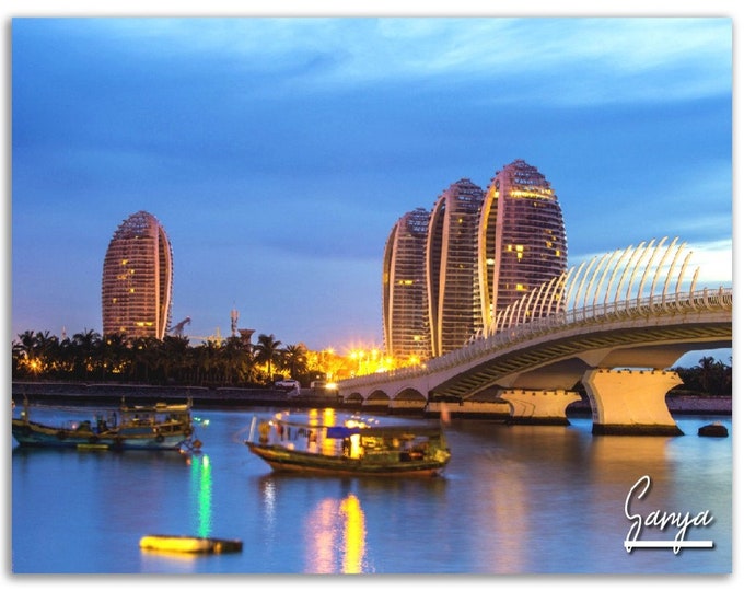 Sanya Poster Print Hainan Wall Art | Sanya Photo China Home Decoration | Sanya Traveler Christmas Bday Gift | Sanya Horizontal Photography