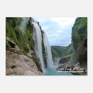 San Luis Potosi Mexico Poster Print Wall Art | San Luis Potosi Home Decor | San Luis Potosi Waterfall | San Luis Potosi Hanging Travel Photo