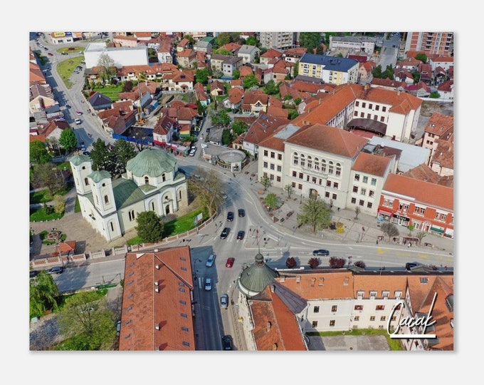 Cacak Serbia Travel Poster Wall Art | Cacak City Centre Home Decor | Cacak Skyline Digital Print Horizontal | Cacak Cityscape Hangings Photo