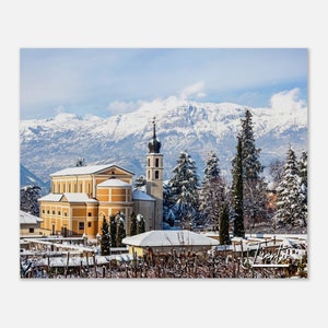 Trento Italy Poster Wall Art | Trento Winter Landscape Home Decor | Trento Poster Print | Trento Mountain | Trento Hangings Travel Photo
