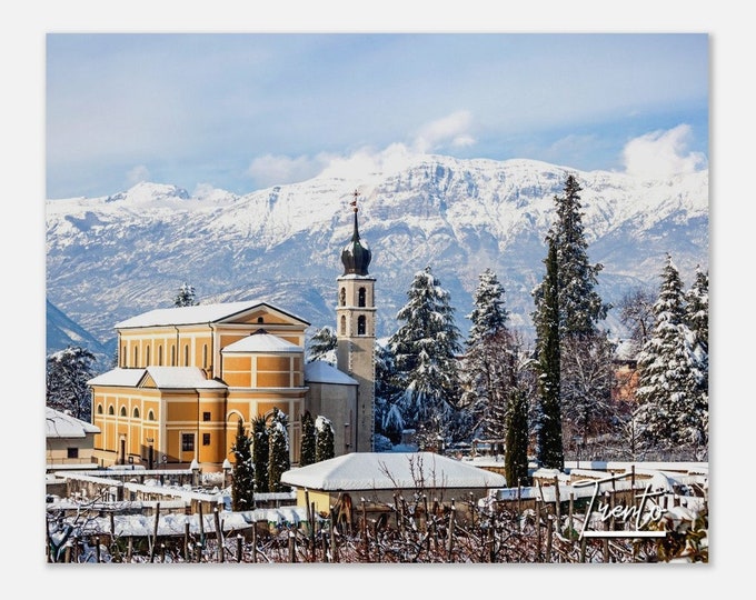 Trento Italy Poster Wall Art | Trento Winter Landscape Home Decor | Trento Poster Print | Trento Mountain | Trento Hangings Travel Photo