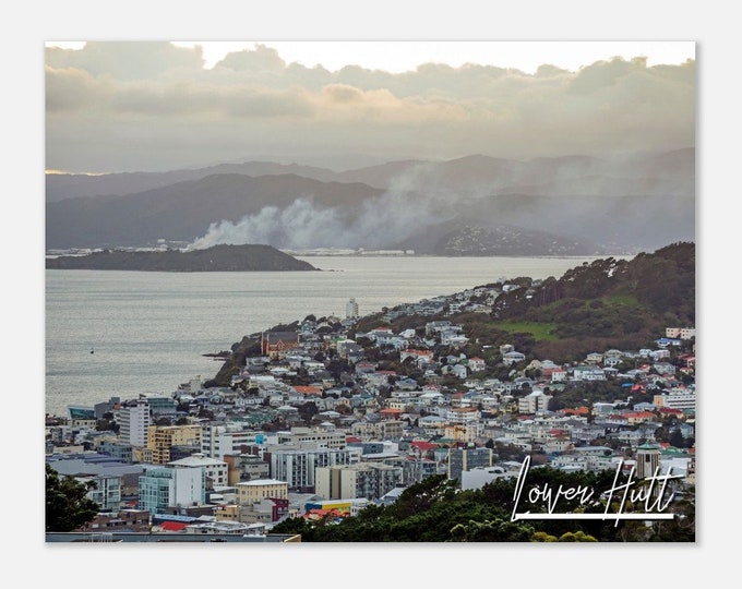 Lower Hutt New Zealand Travel Poster Wall Art | Lower Hutt Home Decor | Lower Hutt Digital Print Horizontal | Lower Hutt Town Hangings Photo