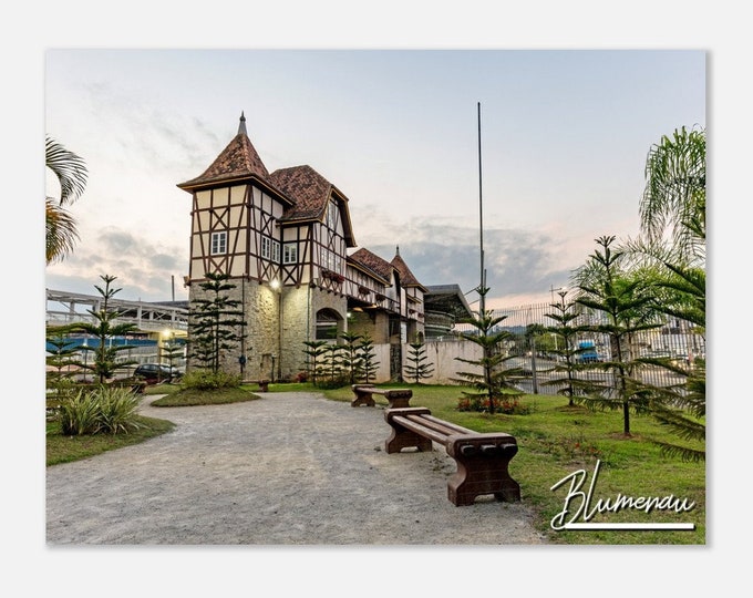 Blumenau Brazil Travel Poster Wall Art | Blumenau Home Decor | German Village Park Print | Blumenau Horizontal | Blumenau Hangings Photo