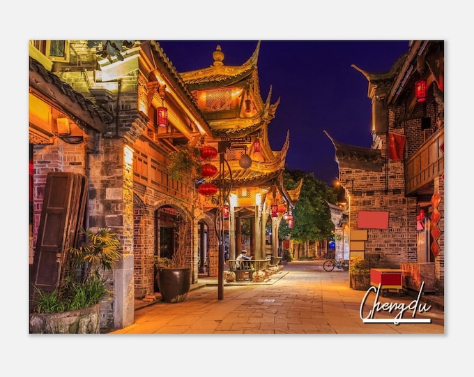 Chengdu China Poster Print Wall Art | Chengdu Home Decor | Chengdu Print Collectible | Chengdu Horizontal | Chengdu Hangings Travel Photo