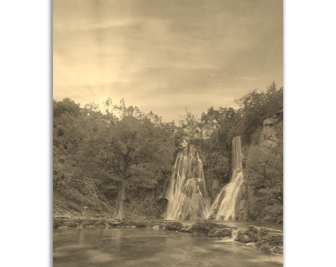 San Luis Potosi Poster Vintage Mexico Print | Retro San Luis Potosi Sepia Photo Gift | Nature Wall Art Home Decor | Vertical Travel Poster