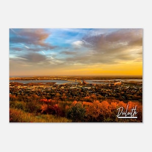 Duluth Minnesota Cityscape Poster Print Wall Art | Duluth Home Decor Gift | Duluth MN USA Print Collectible | Duluth Horizontal Travel Photo