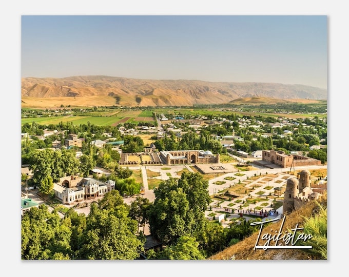 Tajikistan Poster Wall Art | Tajikistan Home Decor | Tajikistan Town Digital Print | Tajikistan Skyline | Tajikistan Hangings Travel Photo