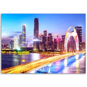Guangzhou Poster Print Wall Art | Guangzhou Photo Home Decoration | Guangzhou Traveler Christmas Gift | Guangzhou Horizontal Photography