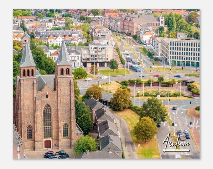 Arnhem Netherlands Poster Wall Art | Arnhem Home Decor | Arnhem Landscape Digital Print | Arnhem Town | Arnhem Church Hangings Travel Photo