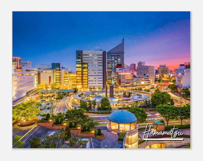 Hamamatsu Japan Poster Wall Art | Hamamatsu Town Home Decor | Hamamatsu Skyline Print | Hamamatsu Street | Hamamatsu Hangings Travel Photo