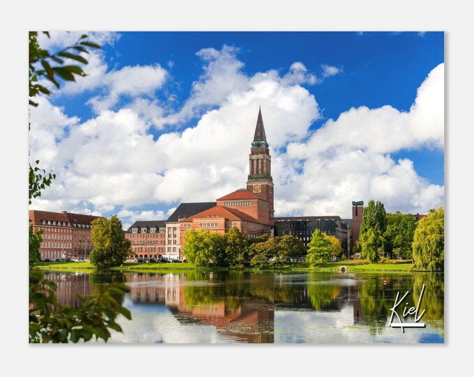 Kiel Germany Poster Wall Art | Kiel Home Decor | Kiel Coastline Digital Print | Kiel Town Horizontal | Kiel Skyline Hangings Travel Photo