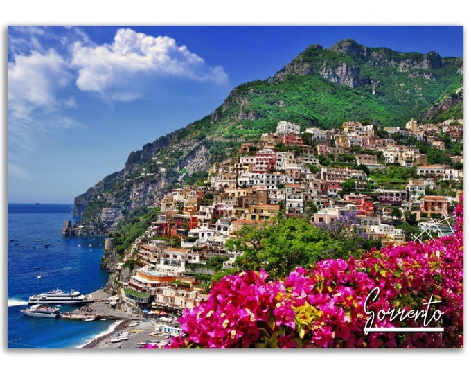 Sorrento Poster Print Wall Art | Sorrento Home Decor | Sorrento Italy Digital Print | Sorrento Horizontal | Sorrento Hangings Travel Photo