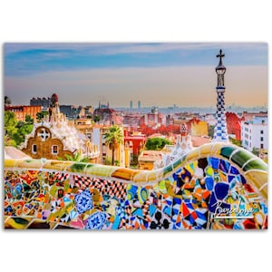 Barcelona Poster Print Spain Wall Art Decor | City Photo Spanish Home Decoration | Europe Travel Housewarming Gift | Horizontal Photography
