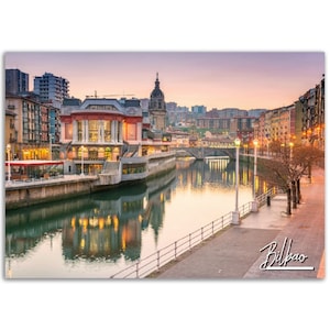 Bilbao Poster Print Wall Art | Bilbao Home Decor | Bilbao Spain Digital Print Collectible | Bilbao Horizontal | Bilbao Hangings Travel Photo