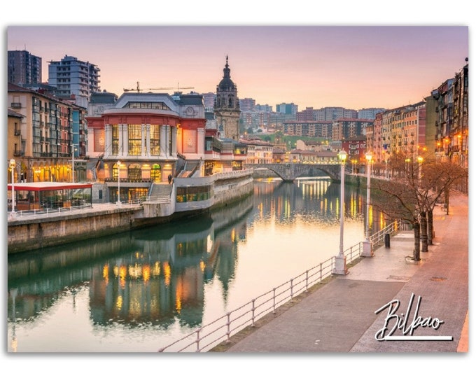Bilbao Poster Print Wall Art | Bilbao Home Decor | Bilbao Spain Digital Print Collectible | Bilbao Horizontal | Bilbao Hangings Travel Photo