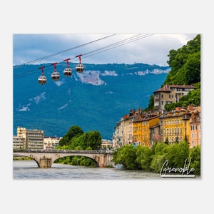 Grenoble France Poster Print Wall Art | Grenoble Home Decor | Grenoble Collectible | Grenoble Horizontal | Grenoble Hangings Travel Photo