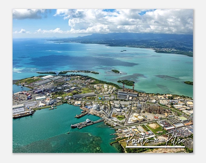 Pointe-à-Pitre Guadeloupe Travel Poster Wall Art | Pointe-à-Pitre City Home Decor | Pointe-à-Pitre Digital Print Horizontal Hangings Photo