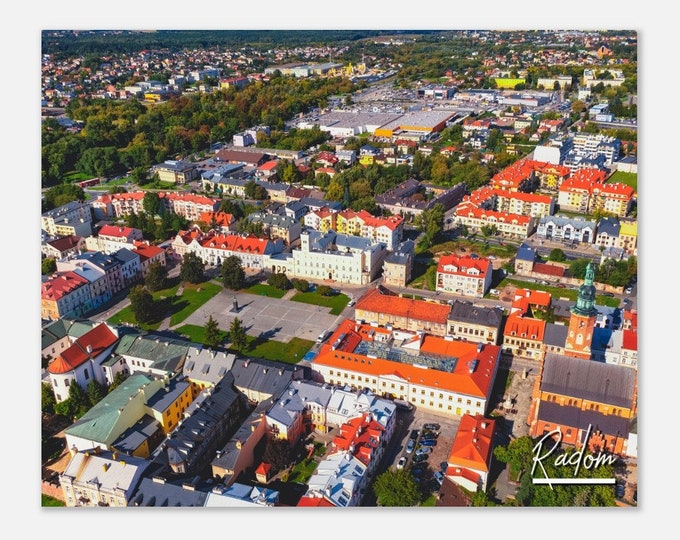 Radom Poland Poster Wall Art | Radom Town Home Decor | Radom Digital Print | Radom Skyline Horizontal | Radom Hangings Travel Photo