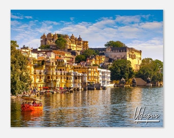 Udaipur India Poster Print: City of Lakes Sunrise Wall Art