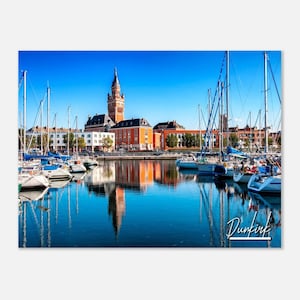 Dunkirk France Poster Wall Art | Dunkirk Home Decor | Dunkirk City View Digital Print | Dunkirk Skyline | Dunkirk Hangings Travel Photo Gift
