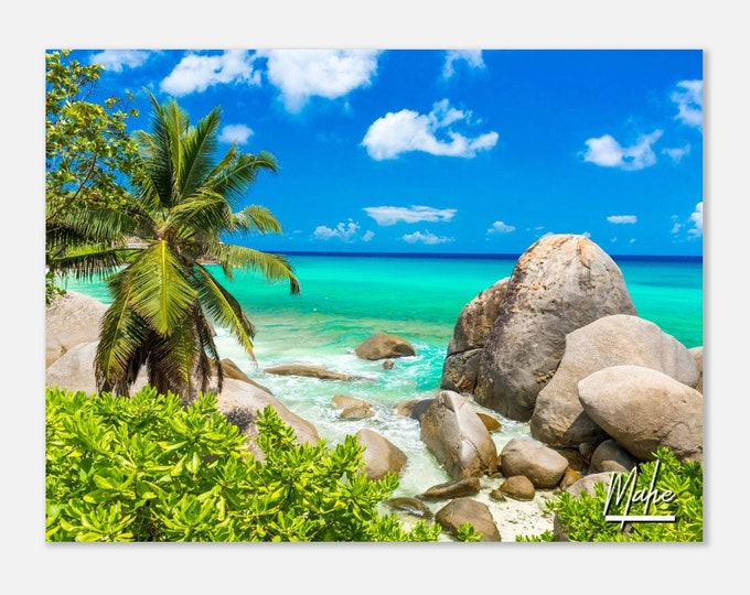 Mahe Seychelles Poster Print Wall Art | Mahe Home Decor | Mahe Print Collectible | Seychelles  Horizontal | Mahe Hangings Travel Photo Gifts